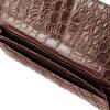Кошелек длинный крокодиловый шоколадный [El Vaccello] 0172-KSW10-CO