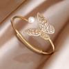 Luxury Crystal Butterfly Adjustable Bangles&bracelets for Women Fashion Brand Jewelry Zirconia Insect Bracelets
