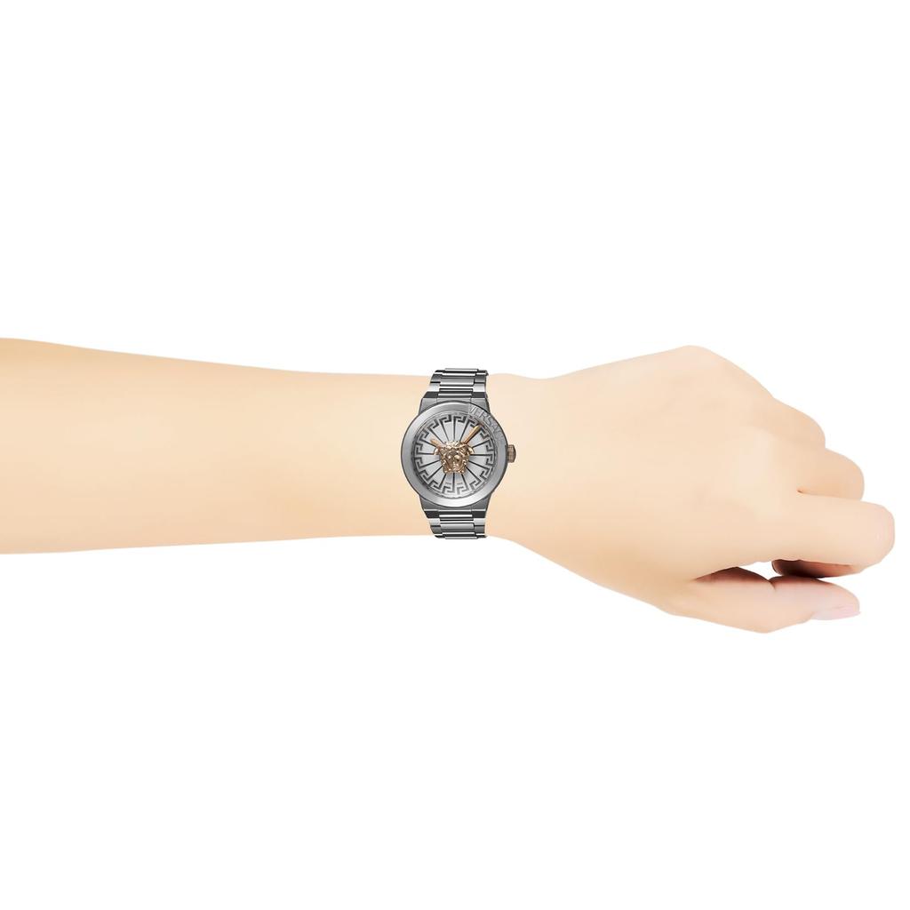 Часы MEDUSA INFINITE Белый циферблат Кварцевые Повседневные Водонепроницаемые Сапфировое стекло 38мм VE3F00322 Серебристые [Versace] Женские [Товар]