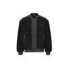 Solid Color Sports Casual Fleece Warm Loose Jacket Men Jacket Black IL8919