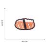 Salmon Sushi Embroidery Patch for Bags, Shoes, and Clothing Decoration