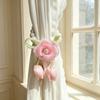 Beautifully Flowers Curtain Straps Magnetic Sheer Curtains Tiebacks Pearl Curtain Buckle  Bedroom