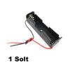 1/2/3/4 Slot Way 18650 Battery Storage Box Case DIY Batteries Clip 3.7v 1 2 3 4 Port  Holder Black Plastic Container  Lead 2Pin