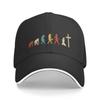 Cool Jesus Evolution Of Religion Baseball Cap Unisex Women Personalized Adjustable Adult Christian Religious Faith Dad Hat Summer