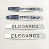 1Pair 3D Metal Car Front Side Fender Emblem Badge Decal Accessories For Blue Efficiency  W204 C200 E200 Elegance Sticker