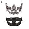 Маскарадный чехол для лица, ажурный, из железа, блестящий, со стразами, ретро, великолепный реквизит для косплея, металлический венецианский костюм для вечеринки, черный, комплект из получехла для лица