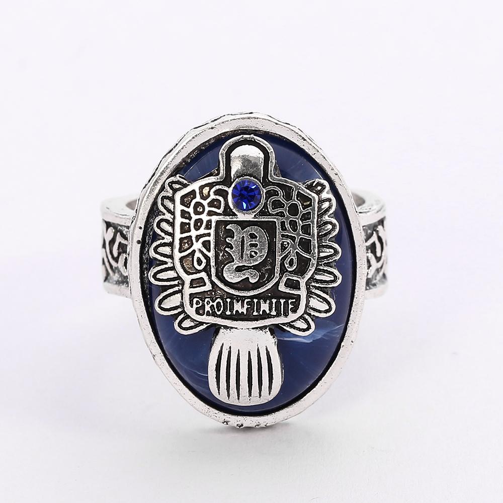 Дневники вампира Кольцо А-Я 26 Букв Для Женщин и Мужчин Алфавитные Инициалы Готическая Бижутерия Сальваторе Дэймон Возрожденный Кольцо Дневного Света