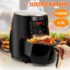 4.5L Air Fryer Oil Free Health Fryer Cooker 1200W Home Multifunction Smart Touch LCD Deep Airfryer Pizza Fryer for French Fries