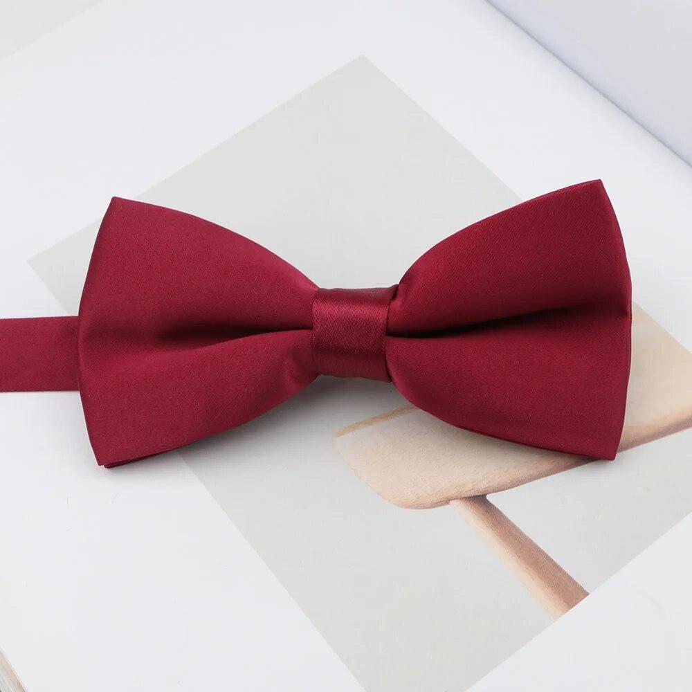 Мужской однотонный галстук-бабочка, модный регулируемый смокинг, классический галстук-бабочка для свадебной вечеринки