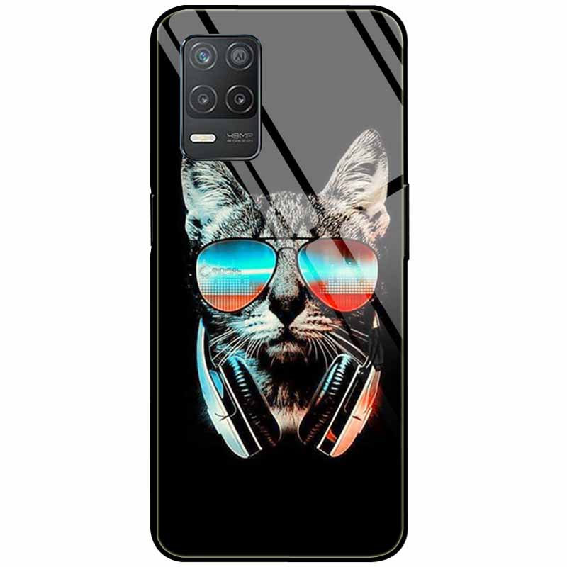 Закаленное Стекло Чехол Для Realme Narzo 30 5G Чехол Narzo30 Жесткий Защитный Задний Funda для Realme 8 5G Стекло Realme8 5G Coque Милый