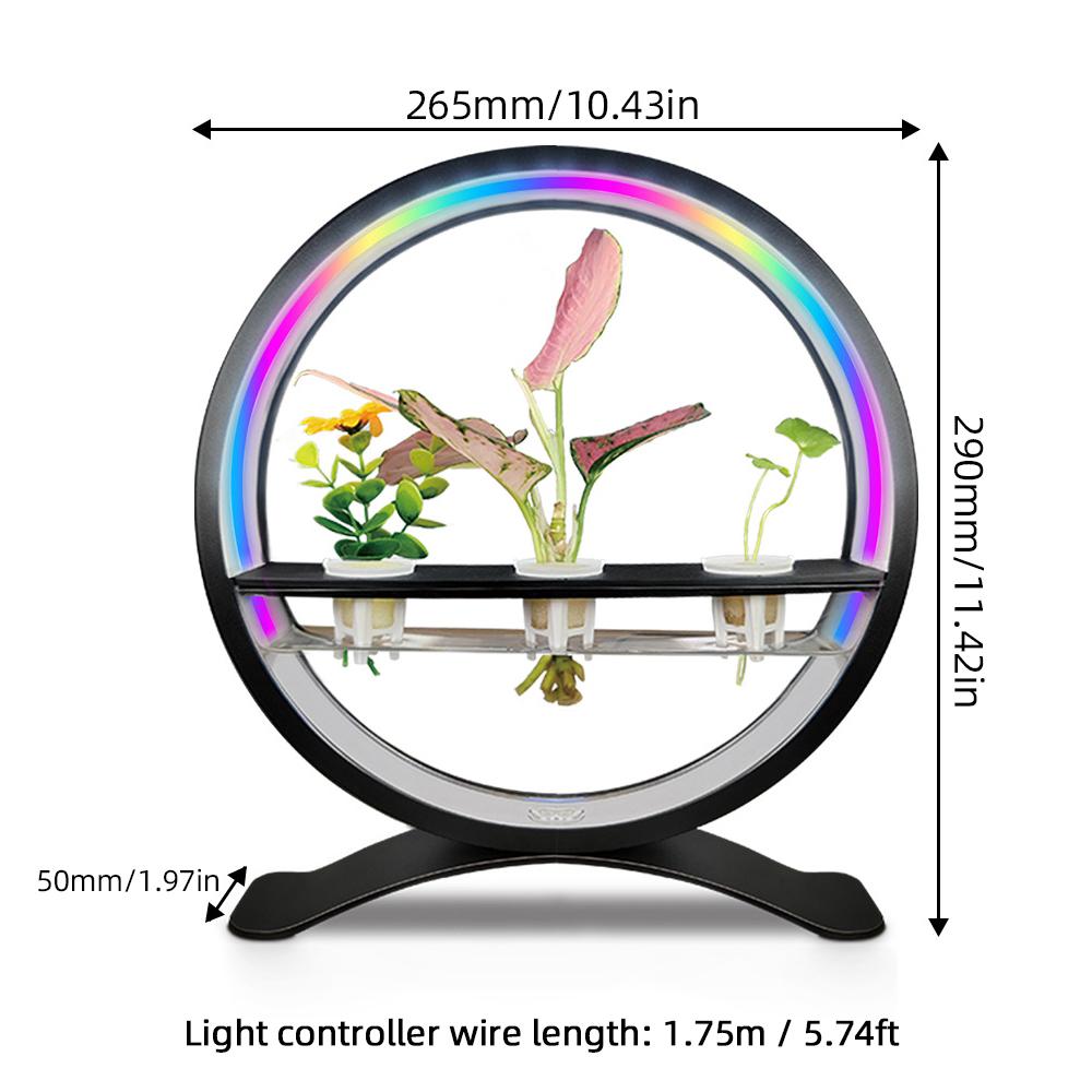 Водный элемент в помещении с контроллером света Светодиодные кольцевые фонари Настольный орнамент Волшебный фонарь Приложение