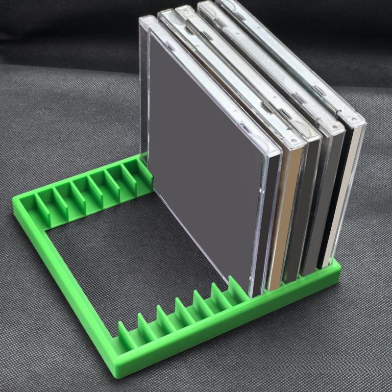 12 Slot Cassette Tape Storage Organizer Lightweight Plastic Rack for Music Collection and Display Needs