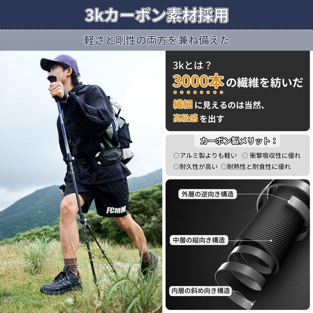 Naturehike Официальный магазин треккинговых палок из карбона 169 г набор из 2 палок для скалолазания регулируемая сверхлегкая унисекс трость для ходьбы с аксессуарами