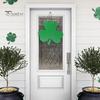 Деревянный знак на дверь с клевером. День Святого Патрика Подвесная вывеска на входную дверь Знак трилистника для декора крыльца и стены фермерского дома