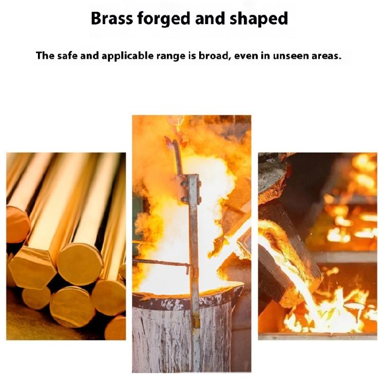 Corrosion Resistant Brass Air System Reducers Direct Diameter Conversion Hexagonal Socket Threaded Pipe Fitting