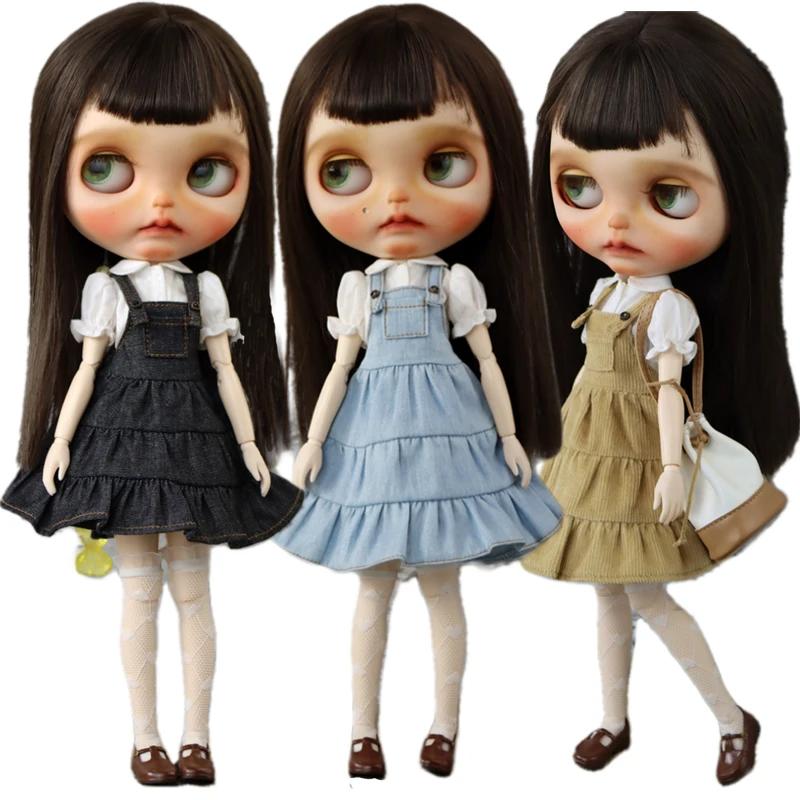 Для кукол Blythe Одежда Свитер для кукол Ob24 Ob22 Azone Джинсы и Худи
