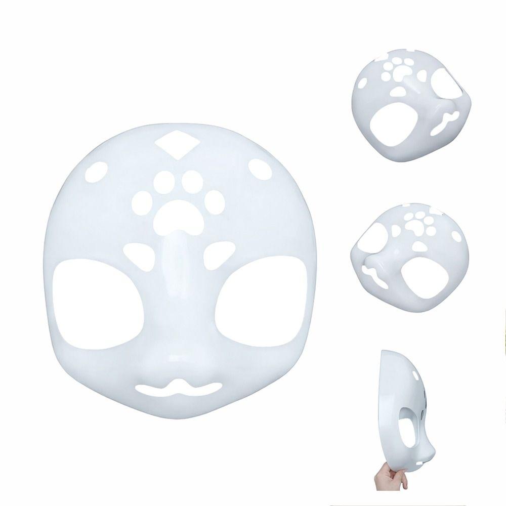 Animal Kigurumi Base Beast Skull Mask 3D Cosplay Furry Mask Cat Head Skull Masks  Costume Prop