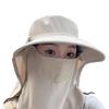 Women's Summer Sun Hat with Breathable Face Mask & Neck Protector, Anti-UV Outdoor Protection