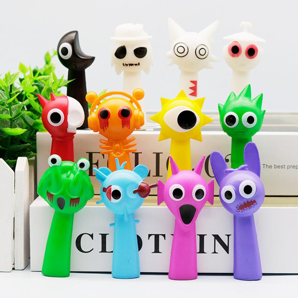 12 шт. набор забавных фигурок Sprunki модель 6-8 см ПВХ Sprunki игра аниме экшн-игрушки фигурки мультфильм дети подарки на день рождения игрушки