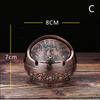 Metal Ashtray Smoking Windproof Vintage Lid Ornament Retro Cigarette Metal Decorative Gadgets Cigarettes Accessories