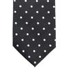 Галстук Michiko London Brand с узором в горошек, Япония, 100% шелк, (Черный, E)