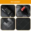 Dog Seat Extender Black Oxford Cloth Dog Car Seat Cover Large Car Bed Mattress Hard Bottom Dog Hammock Travel Dog Car Bed For