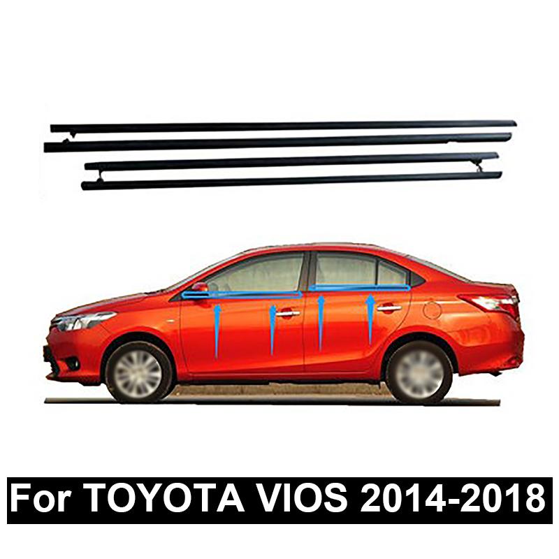 Car Accessories New Auto Weatherstrip Window Seal Window Moulding Trim Car Door And Window Glass Seals For TOYOTA VIOS 2002-2018