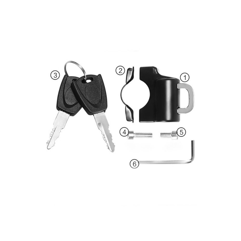 Aluminum Alloy Helmet Lock Universal Handlebar Lock New Security Lock Motorcycle