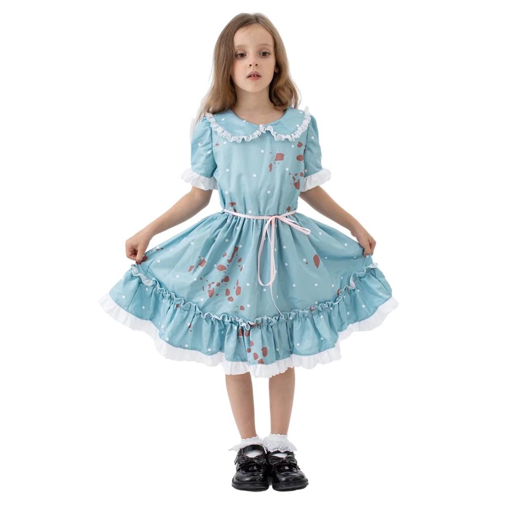 Хэллоуин маскарад Cos ужасы брызги крови вечеринка костюм для выступления детский костюм для выступления