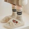5 Pairs of Women's Autumn and Winter Socks Thickened Warm Tube Socks Retro Simple Fashion Stockings