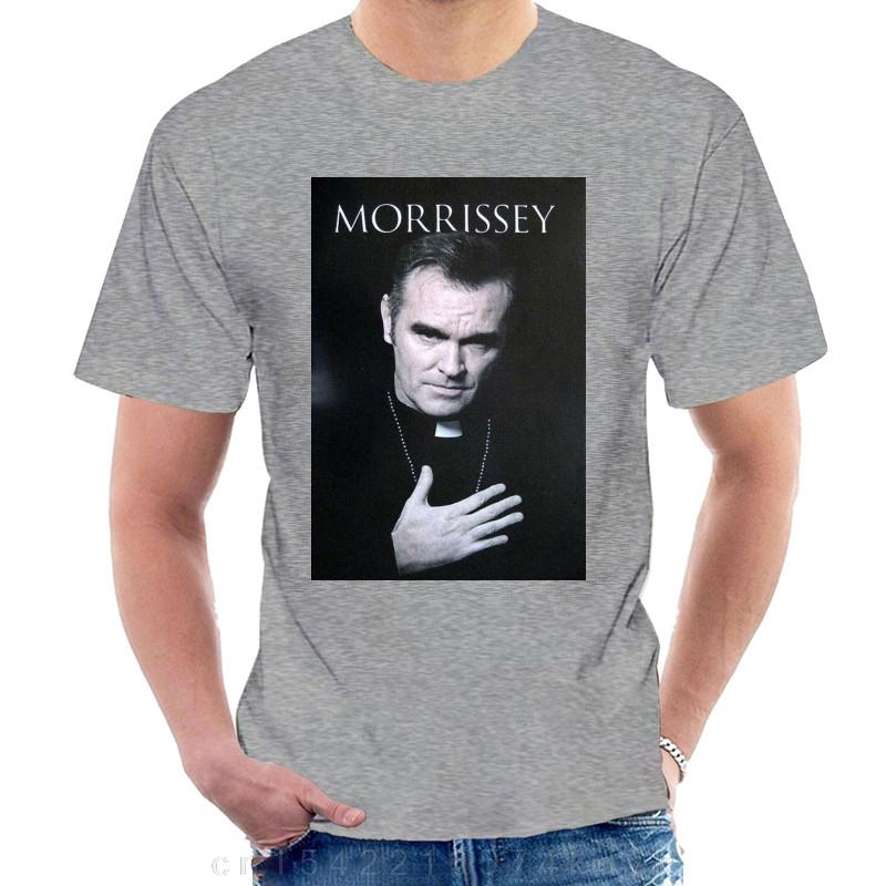 Мода 2000-х футболка Morrissey Новинка Мужская Короткая @100214