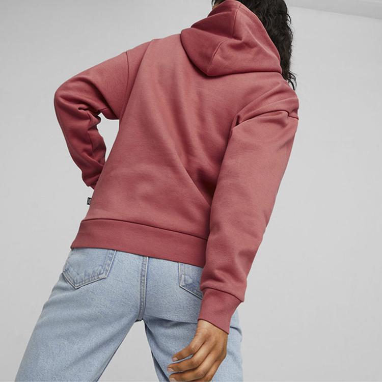 Puma American Letter Loose Casual Hoodie Женские толстовки с капюшоном Red-Brown 681520-21
