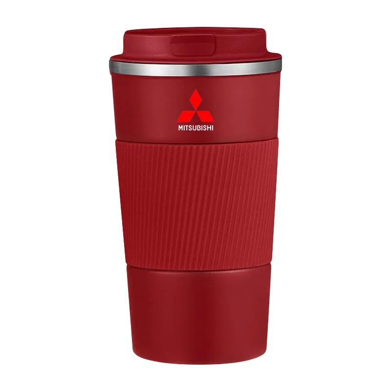 For Mitsubishi ASX Lancer Pajero Outlander L200 EVO 1Pcs Stainless Steel Coffee Thermos Mug Car Vacuum Flask Travel Thermal Cup