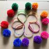 Pompoms Headband Photo Props Fun Hair Hoop 2025 for Party New Year
