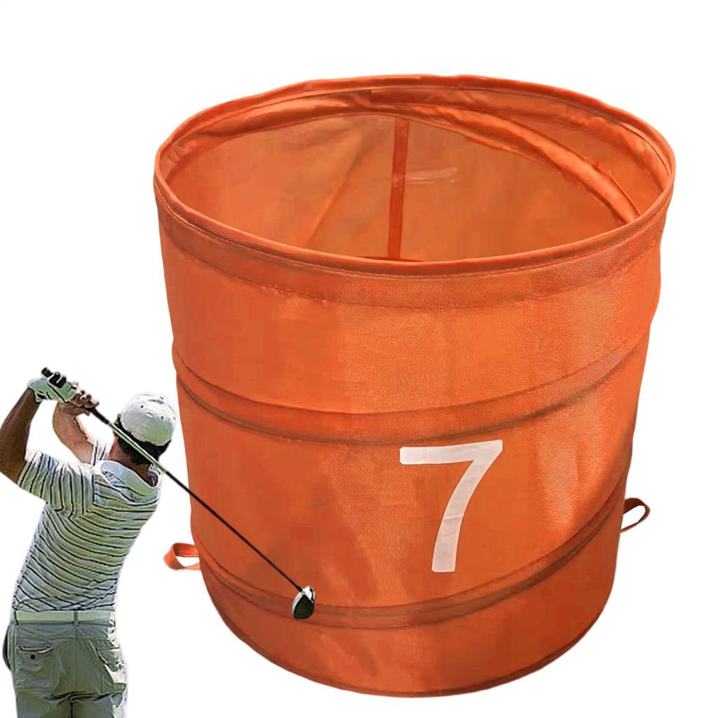Golf Game Storage Bucket Foldable Outdoor Golf Chipping Game Bucket Portable Organizer Ball Sport Equipment for Lawn Park Beach