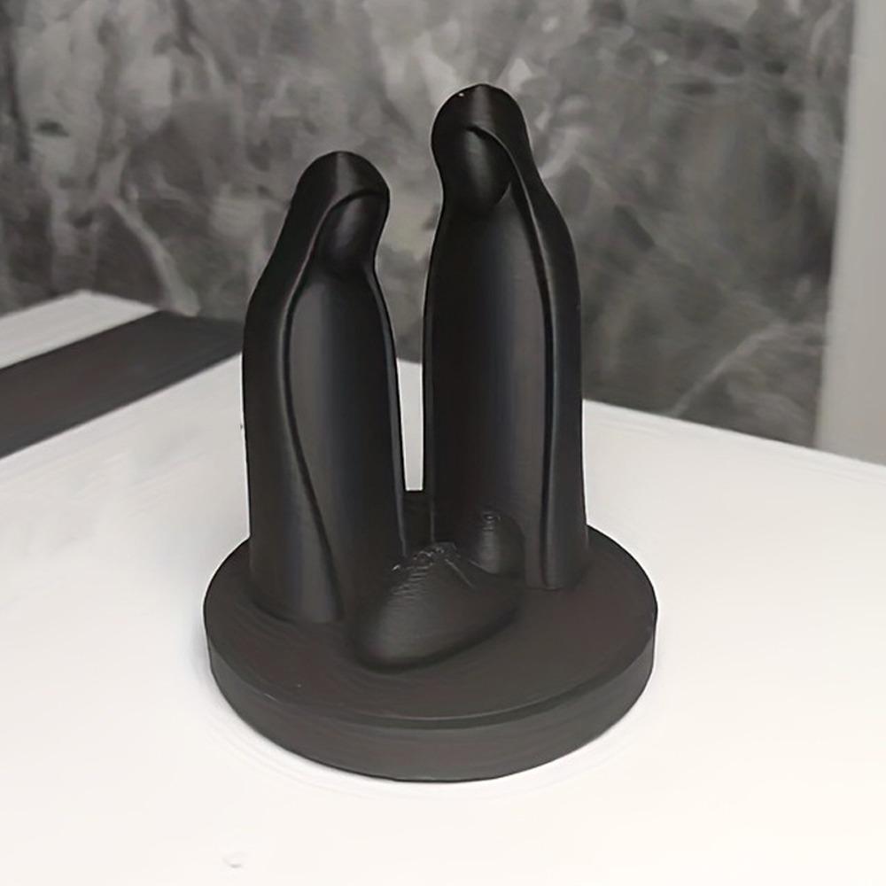 Abstract Holy Family Nativity Statue 3D Printed Jesus Birth Sculpture Religious Gifts