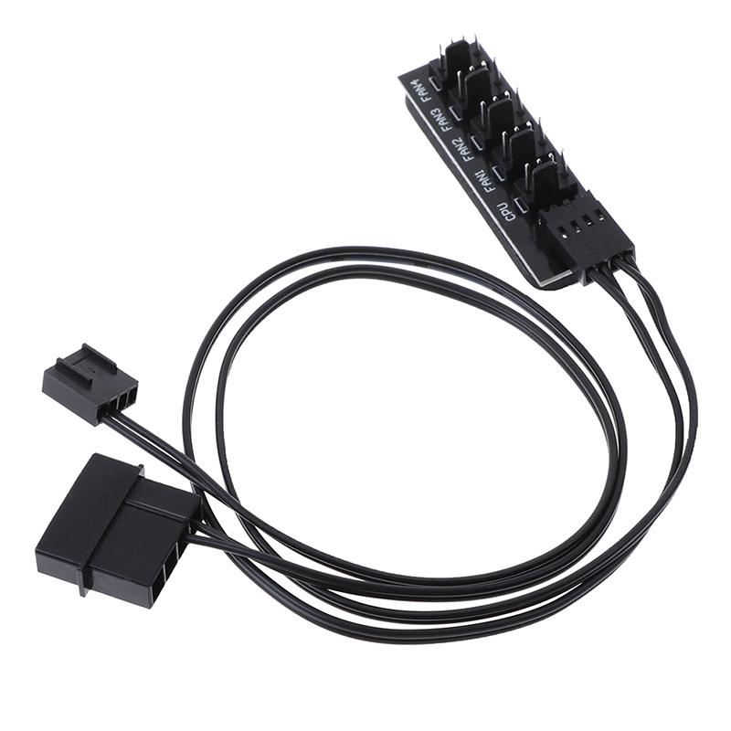 1 к 5 4Pin процессорный кулер корпус вентилятор концентратор разветвитель адаптер кабель питания