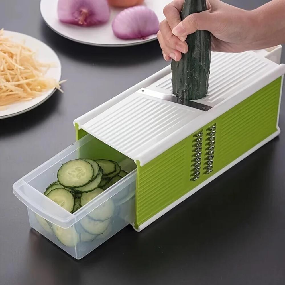 5 in 1 Vegetable Chopper with Container Vegetable Grater Potato Slicer Kitchen Gadgets