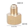 1/4 SAE Папа Адаптер Кондиционера Латунная Переходная Головка Адаптер для Регулятора Азота Фитинги Адаптер для Кондиционера Автомобиля