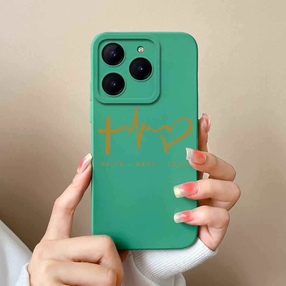 Чехол для телефона Realme C63 C61 Задняя крышка с рисунком Сердце Бабочка Для Oppo Realme C 61 C 63 Мягкий Жидкий Силикон Защита Камеры Fundas