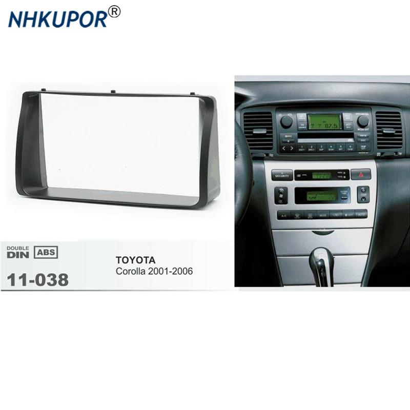 7-дюймовый автомобильный радиоприемник, комплект рамок для Toyota Corolla 2001-2006, авто стерео, лицевая панель, установка накладки, лицевая панель