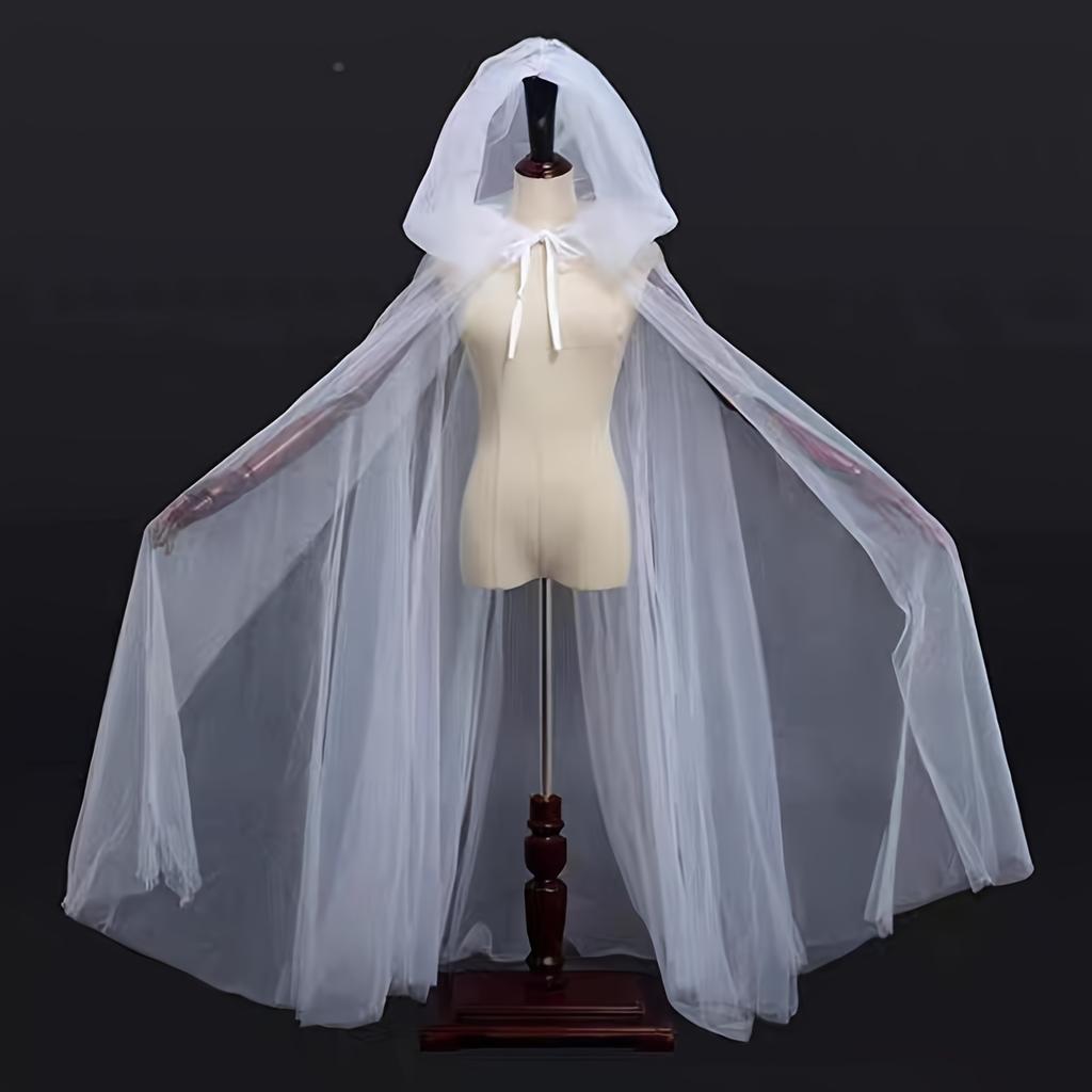 1/2 шт. Хэллоуинский плащ ведьмы Элегантный плащ для маскарадных мероприятий Двухслойный Косплей Вампир Костюм Аксессуар для тематической вечеринки Роба