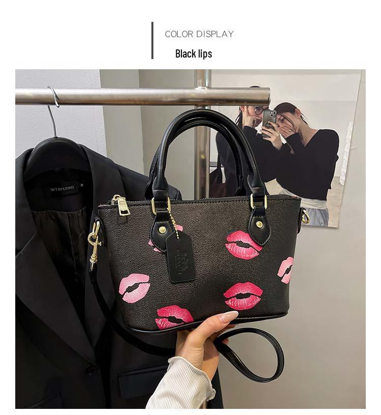 Трендовая женская сумка кроссбоди и тоут на плечо 2025 - Простой принт, текстура ПУ