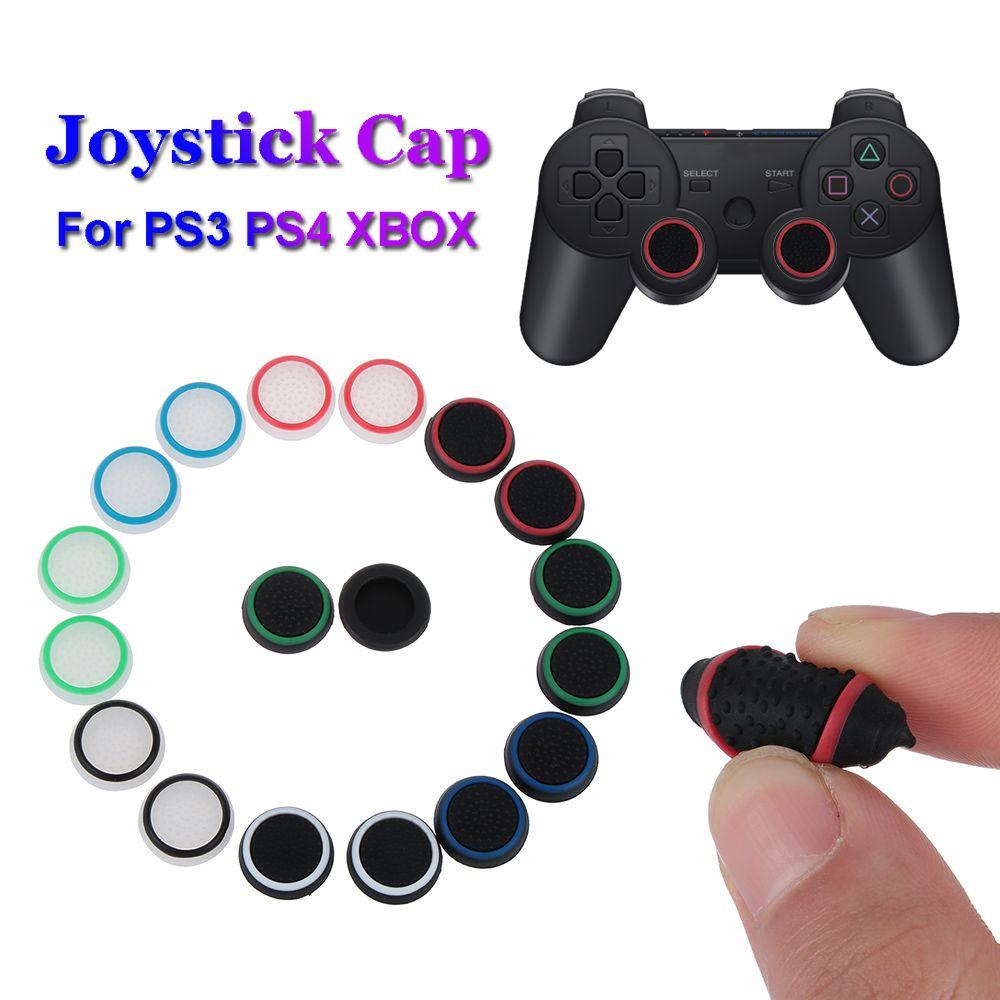 4pcs New Anti-slip Silicone Joystick Cap Cover Case Controller Accessories Thumb Stick Grip