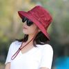 Women's Summer Outdoor Bucket Hat for Men Wide Brim UV Protection Waterproof Wind Rope Bonnie Hat Hunting Hiking Fishing Sun Hat