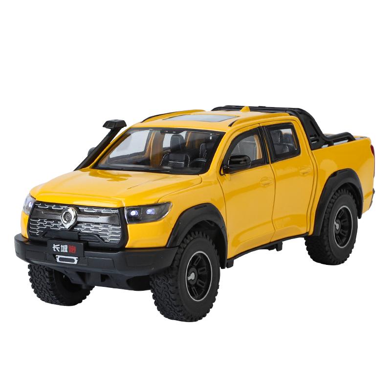 1:24 Large Pickup Truck Great Wall Pao DALILUN off-road Vehicle Toy Simulated Alloy Car Model Pull Back Collection Ornament