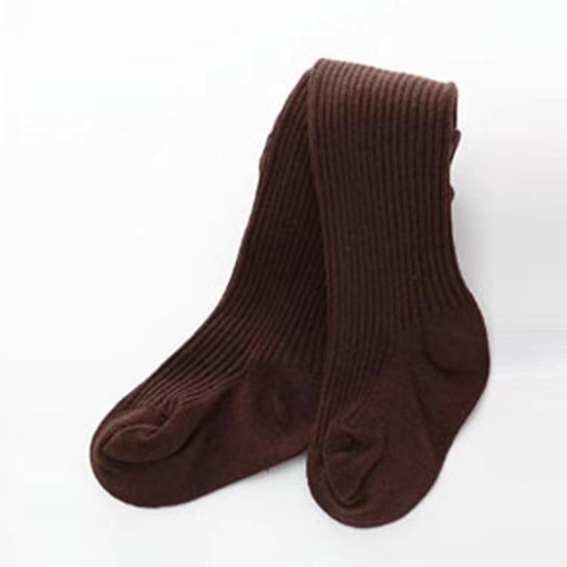 Детские колготки зима-осень однотонные мягкие хлопковые толстые теплые колготки для маленьких девочек плотные колготки для новорожденных мальчиков и девочек одежда