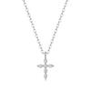 Новое ожерелье из муассанита, всего 0,6 карата, подвеска в форме креста, белое золото 18 карат, стерлинговое серебро 925 пробы, ожерелье, ювелирные изделия