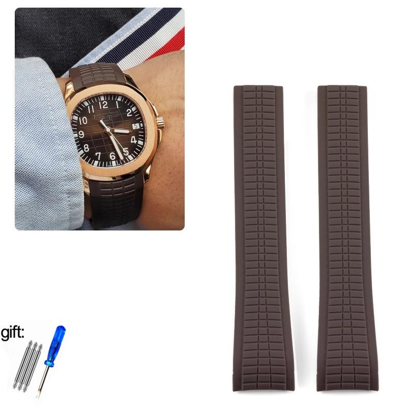 21 мм Мягкий Резиновый Ремешок Для Часов Aquanaut Подходит Для Patek Philippe Силиконовый 5164A 5167A 5168A Складная Пряжка Ремешок Для Часов