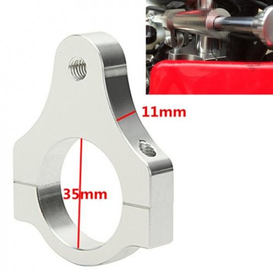 35mm CNC Aluminum Motorcycle Shock Steering Damper Fork Mounting Clamp Bracket